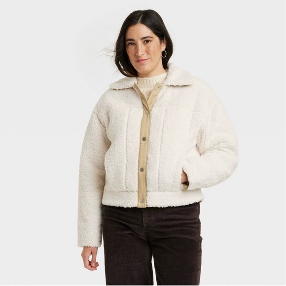 SALE FAUX FUR FLEECY JACKET - Picture 3 of 7